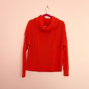 Hollister Turtleneck Sweater in Orange